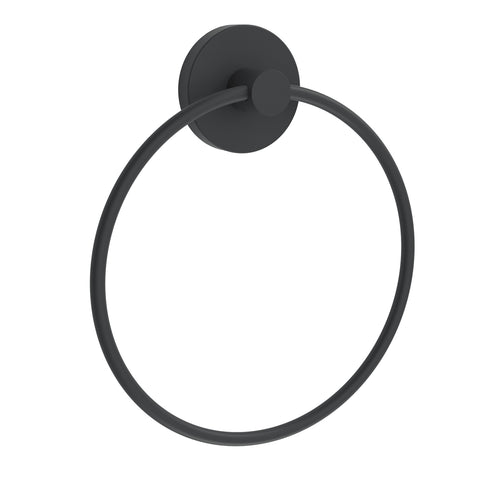 Estate Matte Black Suction Hand Towel Ring