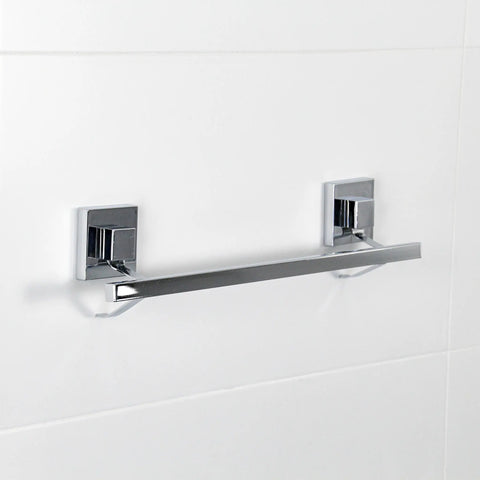 Polished Stainless Steel Suction 40cm Single Towel Rail