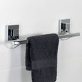 Polished Stainless Steel Suction 40cm Single Towel Rail