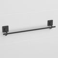 Matte Black Suction 60cm Single Towel Rail