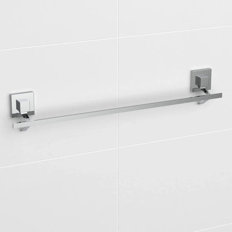 Polished Stainless Steel Suction 60cm Single Towel Rail