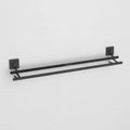 Matte Black Suction 80cm Double Towel Rail