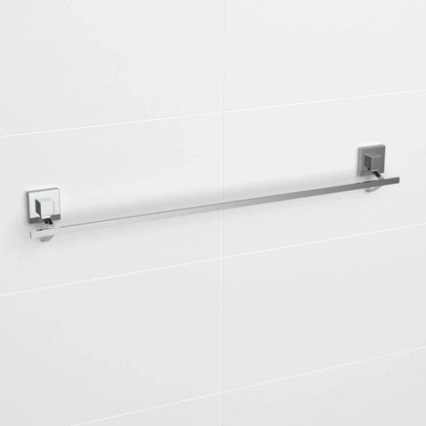 Polished Stainless Steel Suction 80cm Single Towel Rail