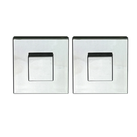 Replacement Chrome Square Suction Cups (Pack of 2)