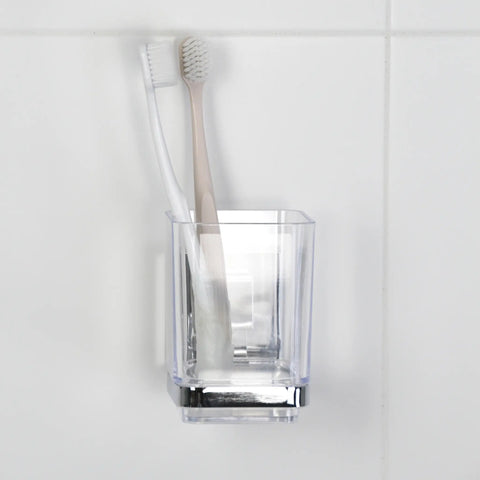 Polished Stainless Steel Suction Bathroom Tumbler