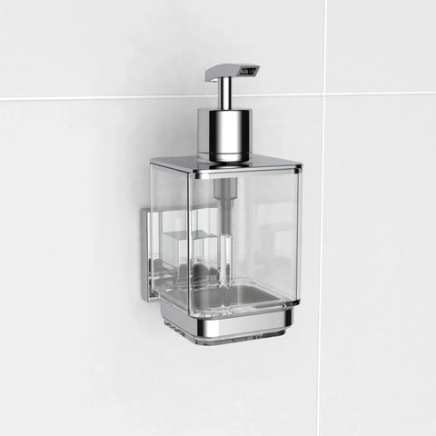 Polished Chrome Suction Liquid Soap Dispenser