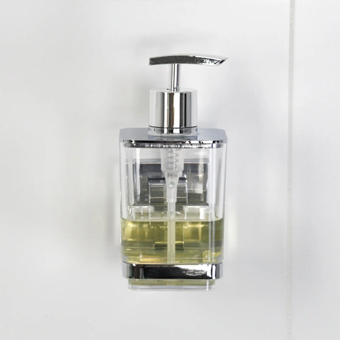Polished Chrome Suction Liquid Soap Dispenser
