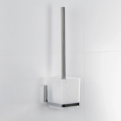 Poilshed Chrome Suction Toilet Brush & Holder