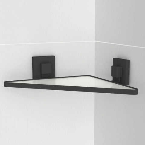 Matte Black Acrylic Corner Shelf