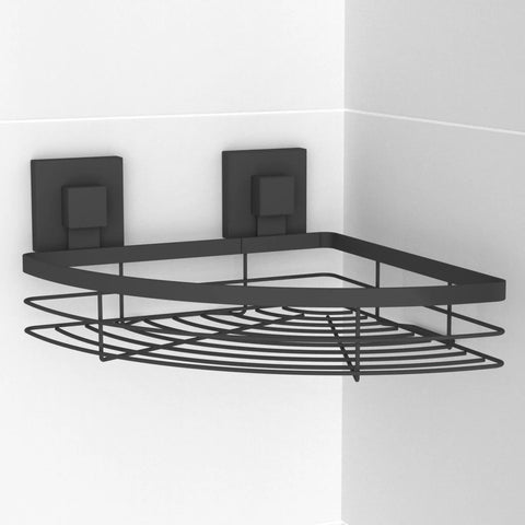 Matte Black Suction Corner Caddy