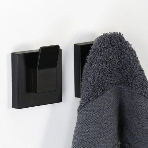 Matte Black Suction Designer Hook