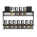Matte Black Double Spice Rack