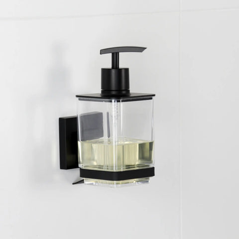 Matte Black Suction Liquid Soap Dispenser