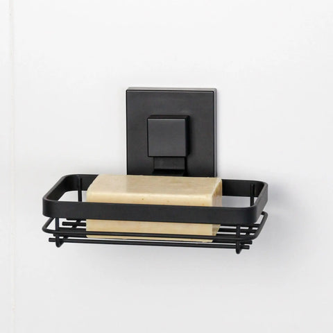 Matte Black Suction Soap Dish
