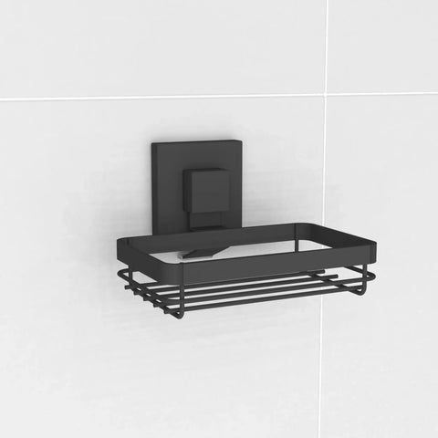 Matte Black Suction Soap Dish