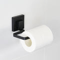 Matte Black Suction Toilet Roll Holder