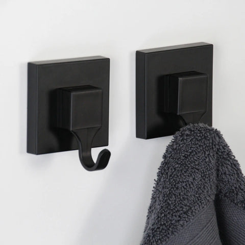 Matte Black Suction Bathroom Hook
