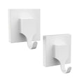 Matte White Suction Bathroom Hook