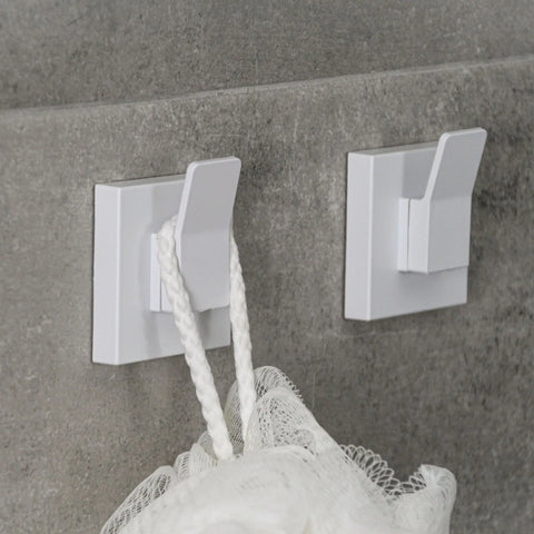 Matte White Suction Designer Hook
