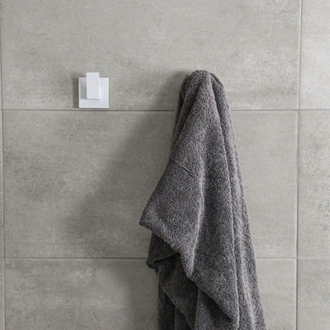 Matte White Suction Designer Hook