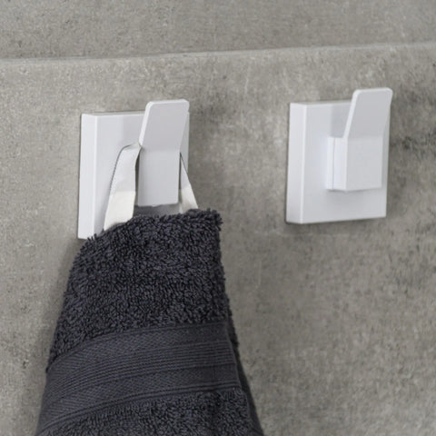 Matte White Suction Designer Hook