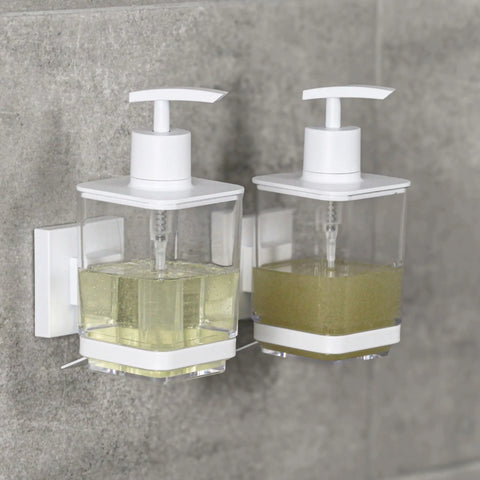 Matte White Suction Liquid Soap Dispenser