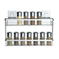 Polished Stainless Steel Double Spice Rack