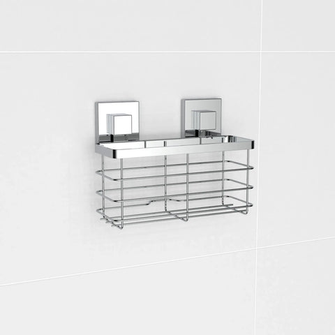 High Gloss Stainless Steel Suction Shower Caddy