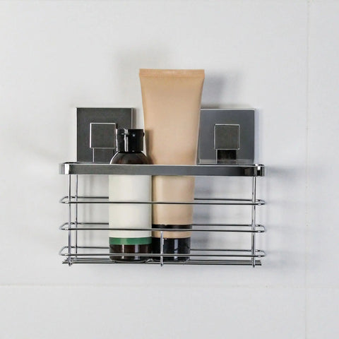 High Gloss Stainless Steel Suction Shower Caddy