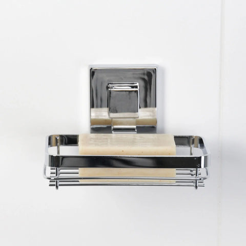 Polished Stainless Steel Suction Soap Dish