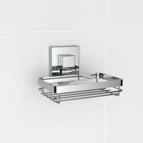 Polished Stainless Steel Suction Soap Dish