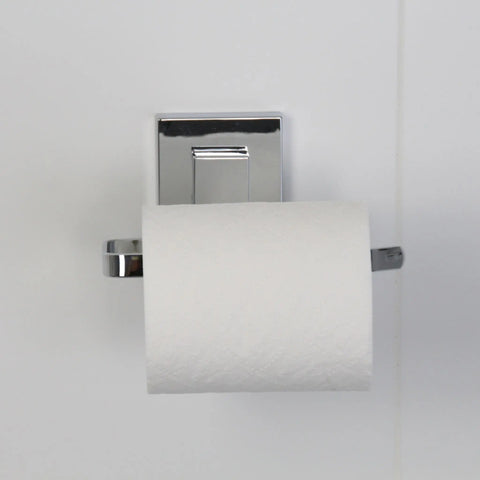 Polished Stainless Steel Suction Toilet Roll Holder