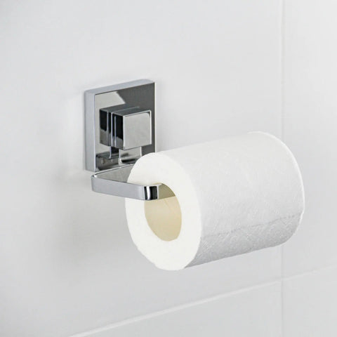 Polished Stainless Steel Suction Toilet Roll Holder