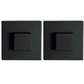 Replacement Matte Black Square Suction Cups (Pack of 2)