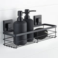Matte Black Stainless Steel Suction Large Shower Caddy