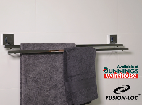 Fusion-Loc 60cm Suction Double Towel Rail