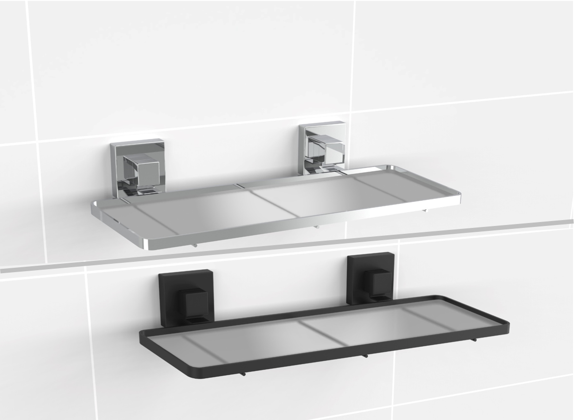 Fusion-Loc SUCTION VANITY & SHOWER MIRROR 180x220x55mm Holds Up To 8kg 