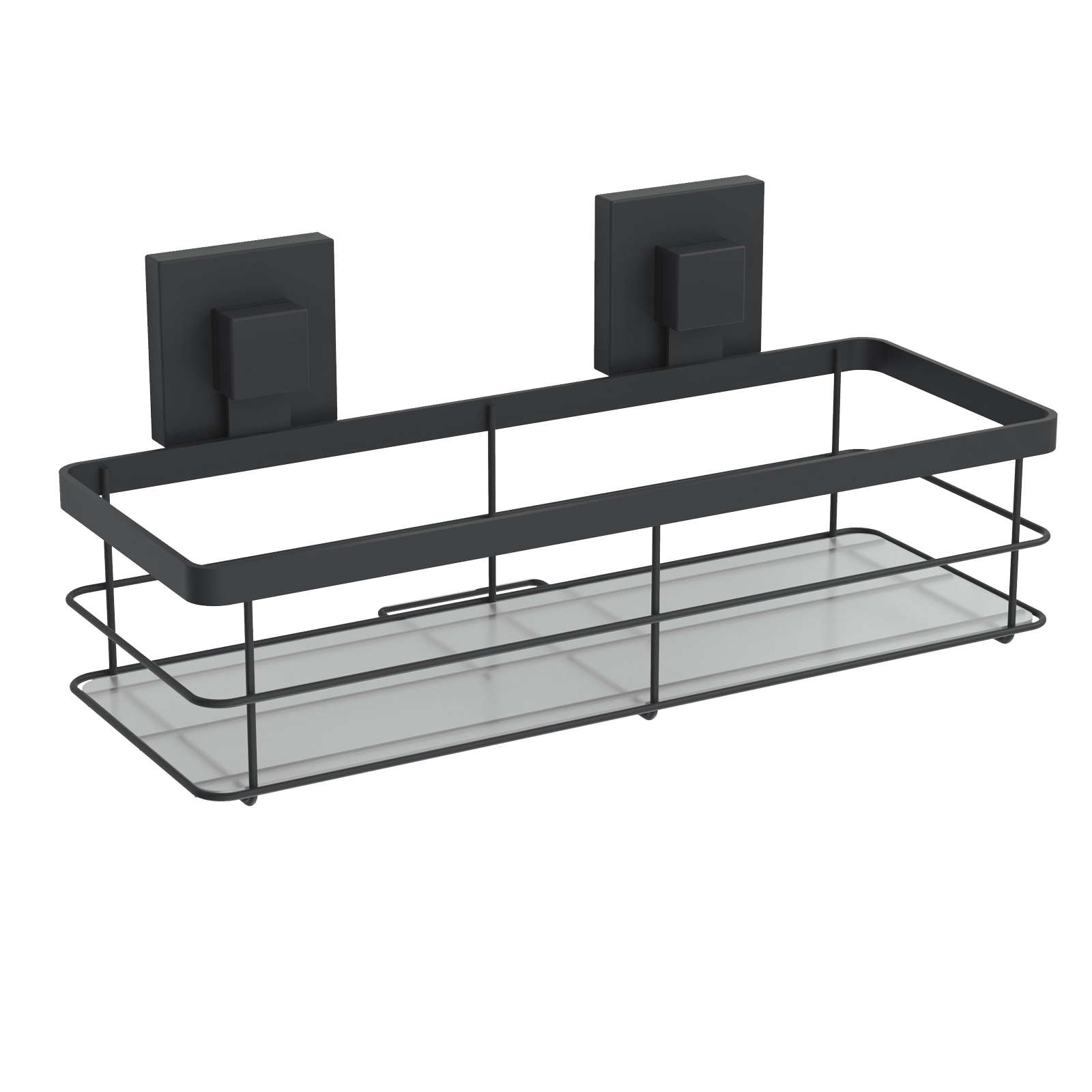 Fusion-Loc 26kg Stainless Steel Suction Frosted Acrylic Bathroom Shelf -  Bunnings Australia